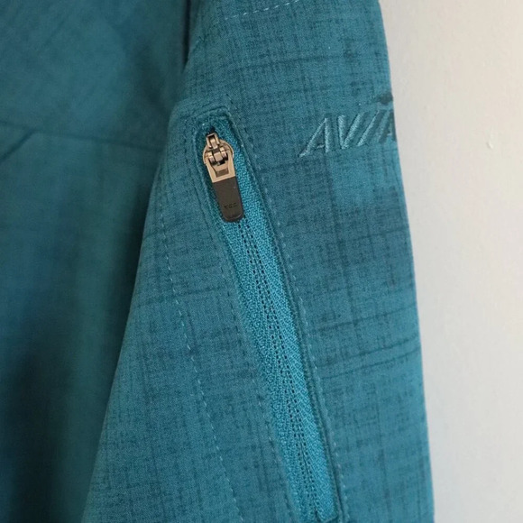 Avia Women's L Blue Full Zip Waterproof Outdoor Hooded Long Sleeve Jacket Coat - Picture 8 of 14